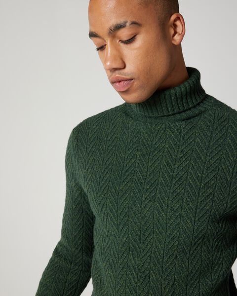 Chunky Wool Roll Neck Knit 